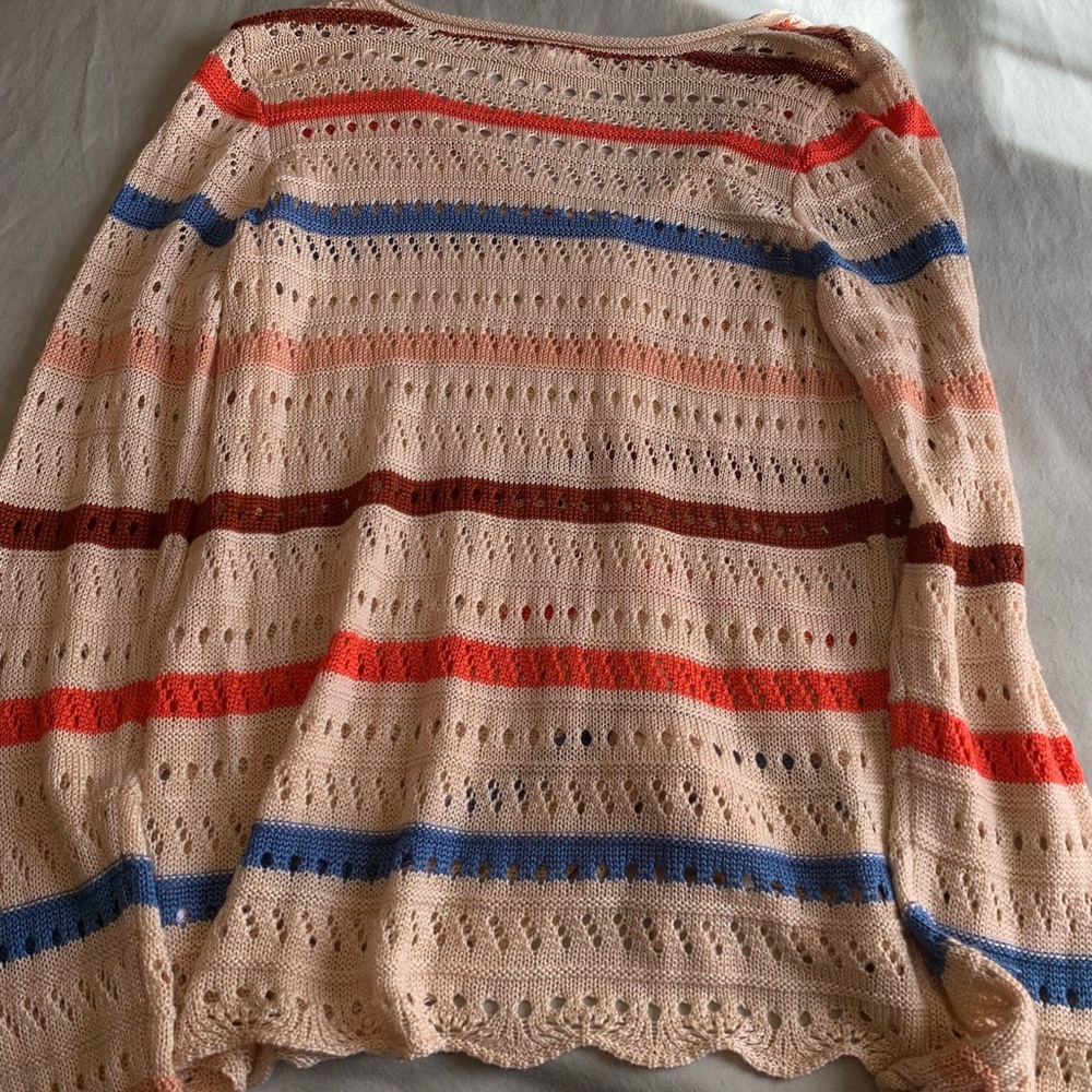 Multi-Colored Crocheted Sweater - Picture 2 of 5